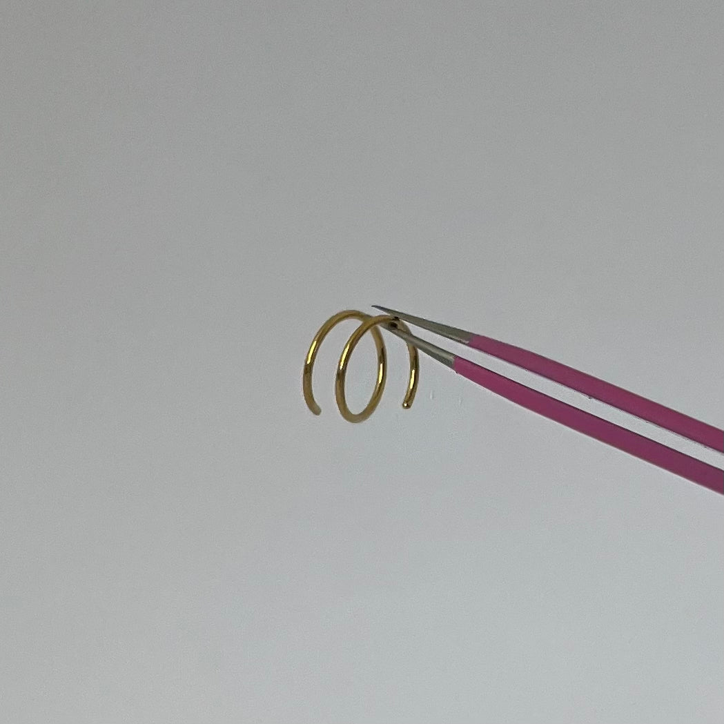 Gold Spiral Nose Ring - ILLUSIVE JEWELS
