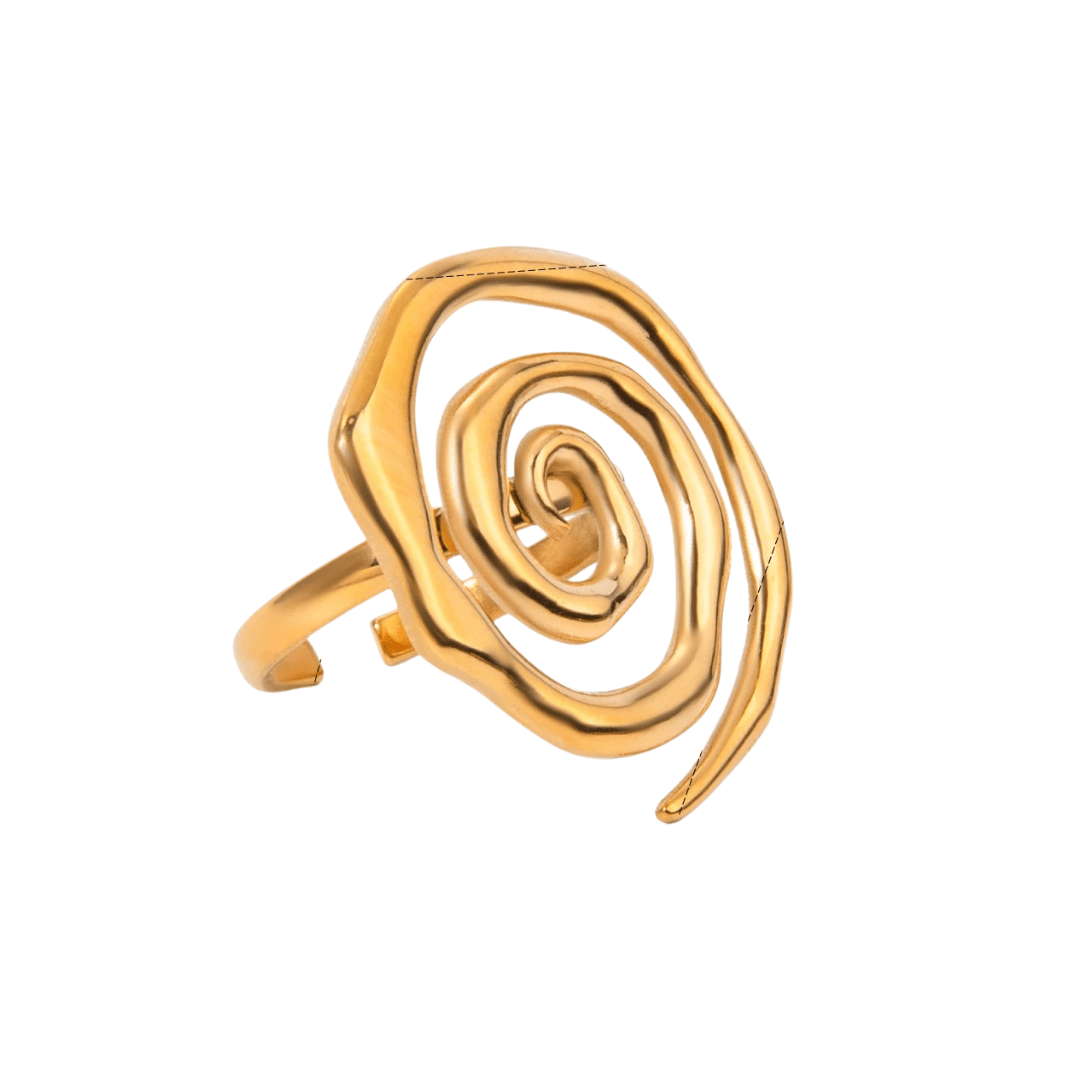 Gold Spiral Ring - ILLUSIVE JEWELS