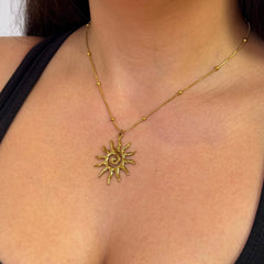 Gold Sunshine Necklace - ILLUSIVE JEWELS USA