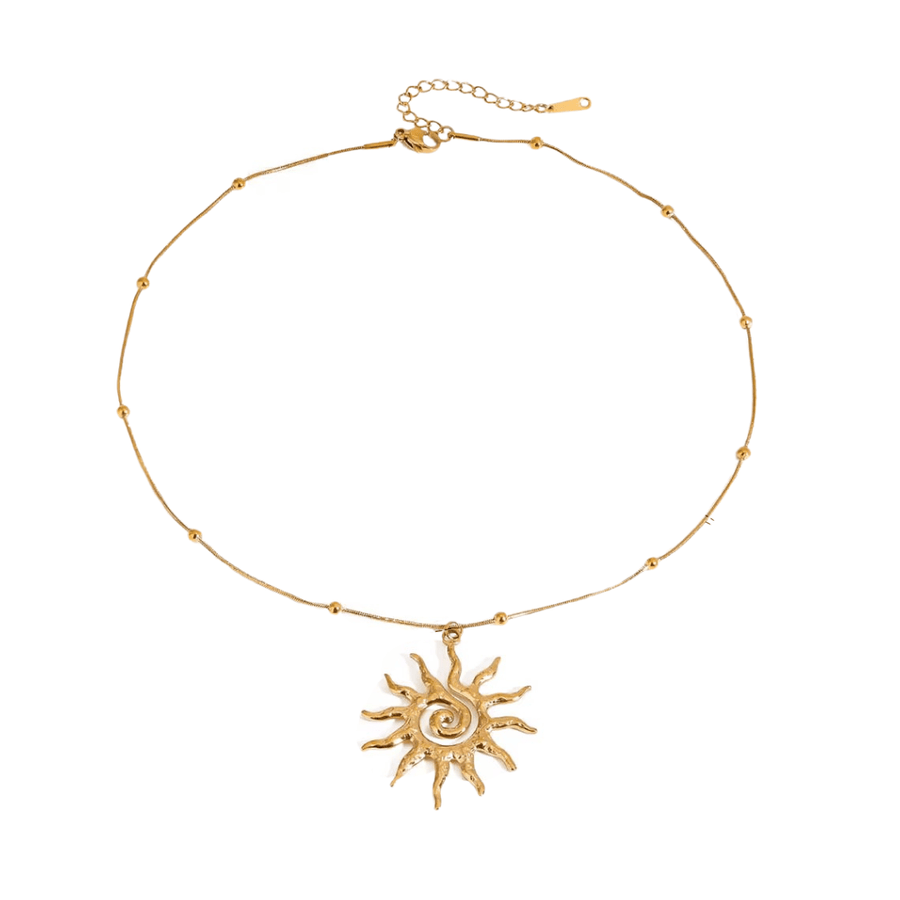 Gold Sunshine Necklace - ILLUSIVE JEWELS USA