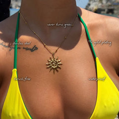 Gold Sunshine Necklace — features