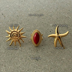 Gold Sunshine Ring — features