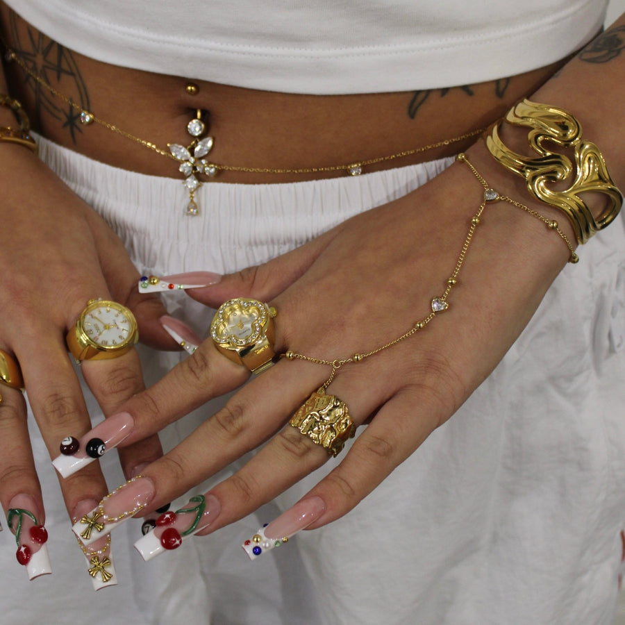 Golden Grain Ring - ILLUSIVE JEWELS USA