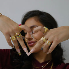 Golden Grain Ring - ILLUSIVE JEWELS USA