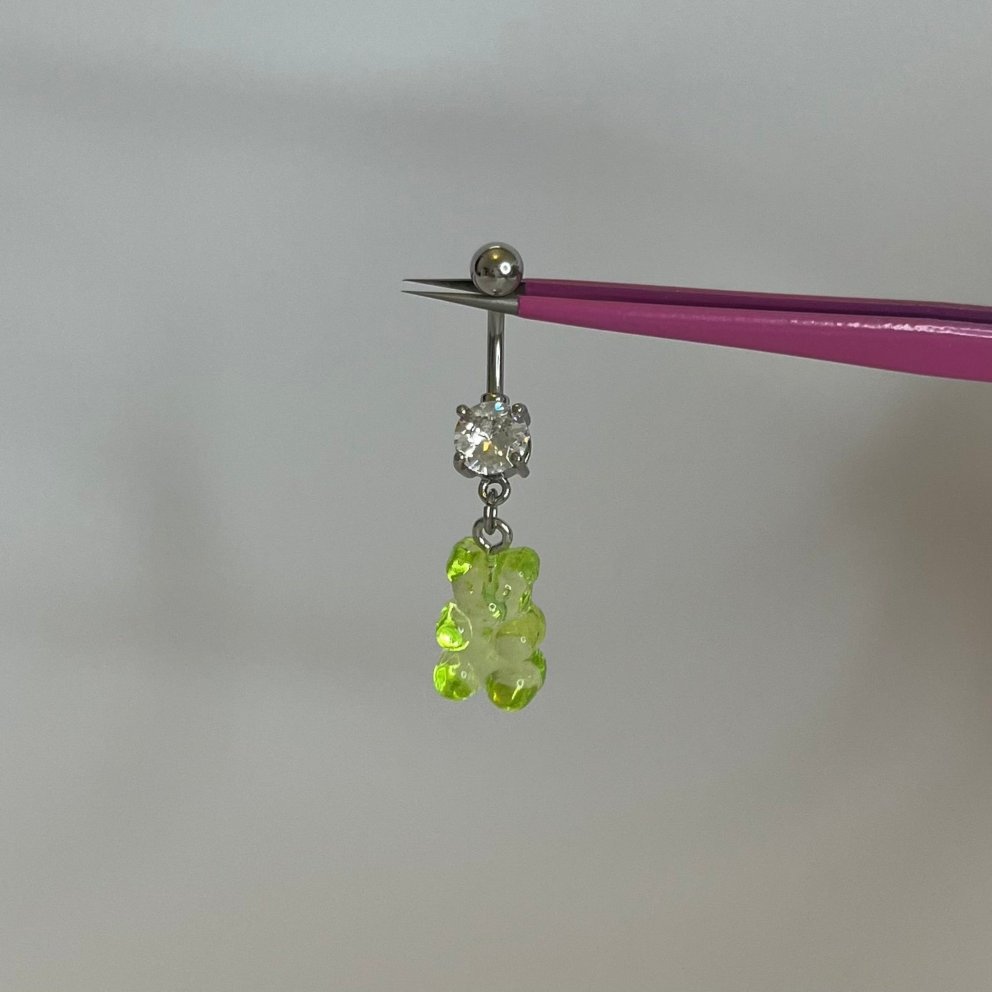 Green Gummy Bear Belly Bar - ILLUSIVE JEWELS