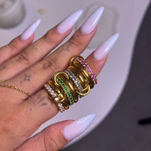 Green Stack It Ring