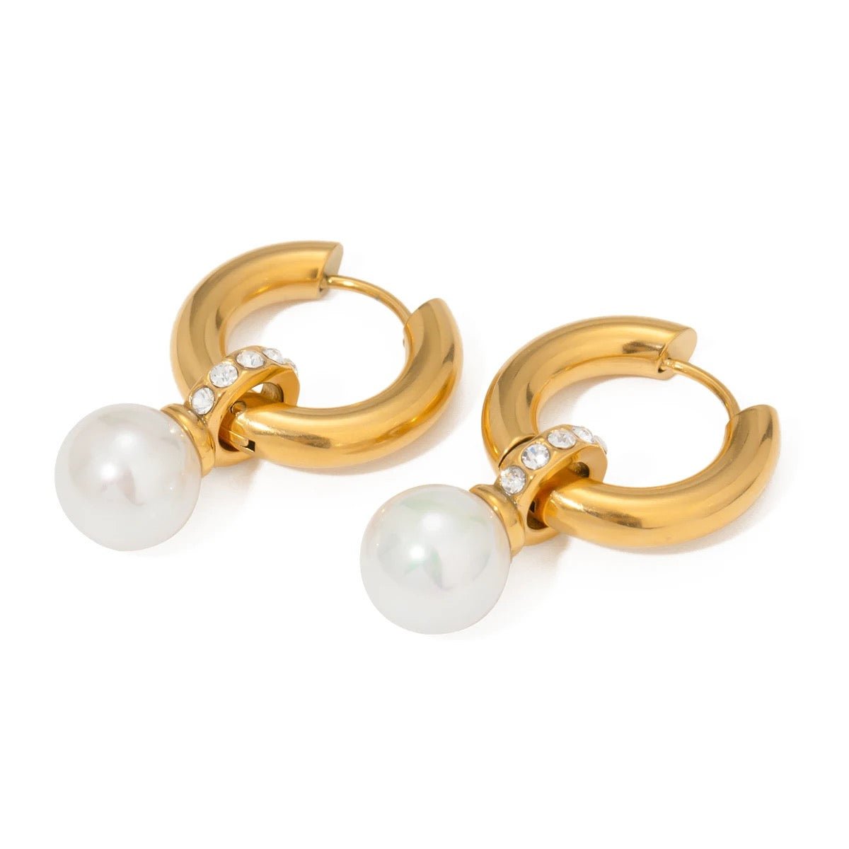 Halo Pearl Earrings - ILLUSIVE JEWELS