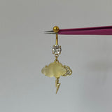 Gold Lightning Belly Bar