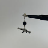 Diamante Gun Belly Bar - Black