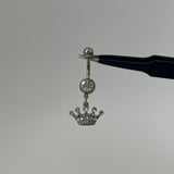 Silver Crown Belly Bar