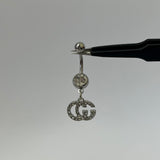 Silver GG Belly Bar