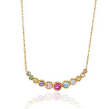 Ivy Rainbow Gemstone Necklace - ILLUSIVE JEWELS