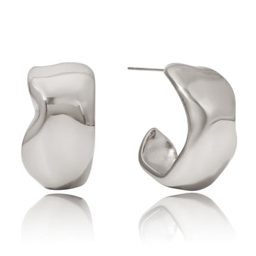 Kaia Silver Hoop Earrings