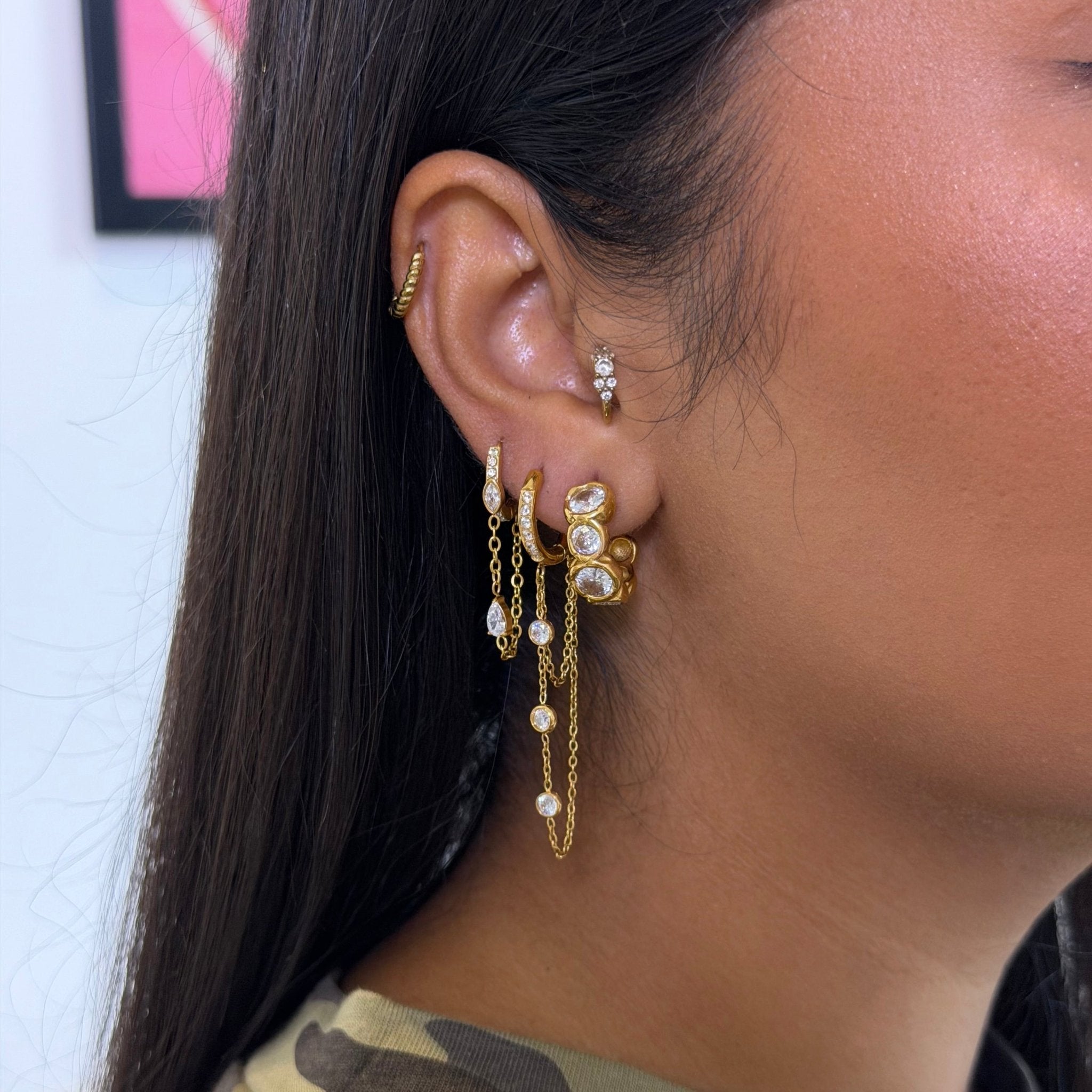 Lottie Gold Earrings - ILLUSIVE JEWELS