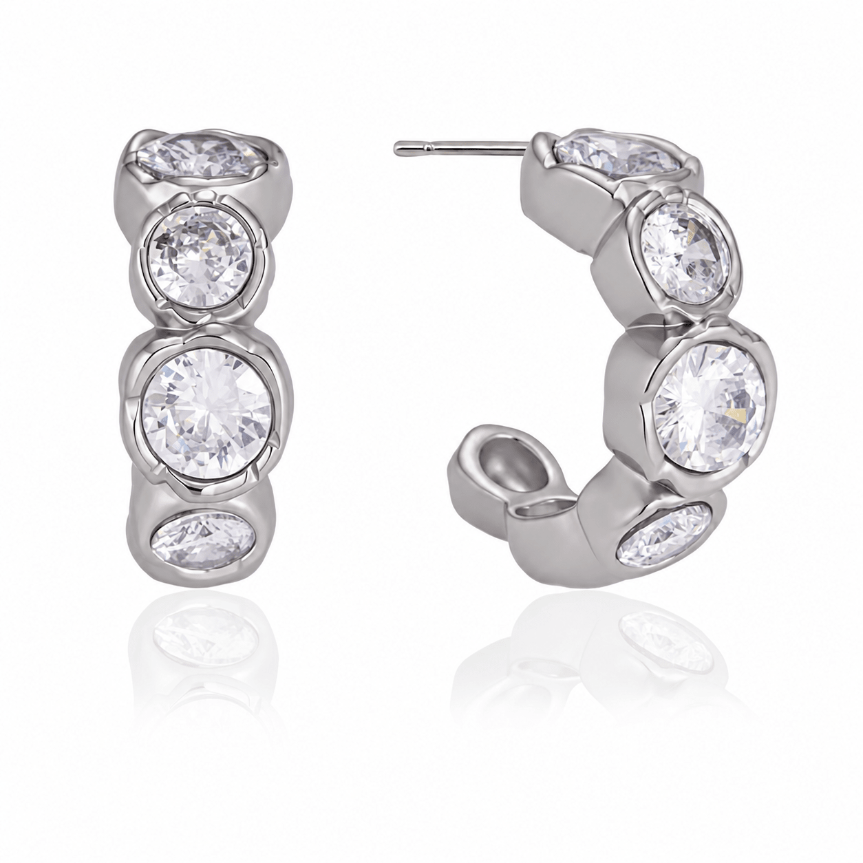 Lottie Silver Earrings - ILLUSIVE JEWELS