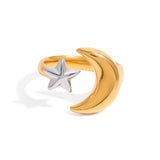 Lunar Mixed Metal Ring - ILLUSIVE JEWELS