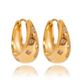 Lyra Gold Hoop Earrings