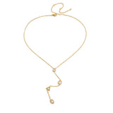 Maeva Dangling Gemstone Necklace - ILLUSIVE JEWELS