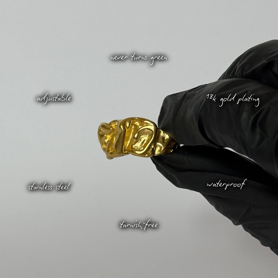 Marigold Chunky Ring — features