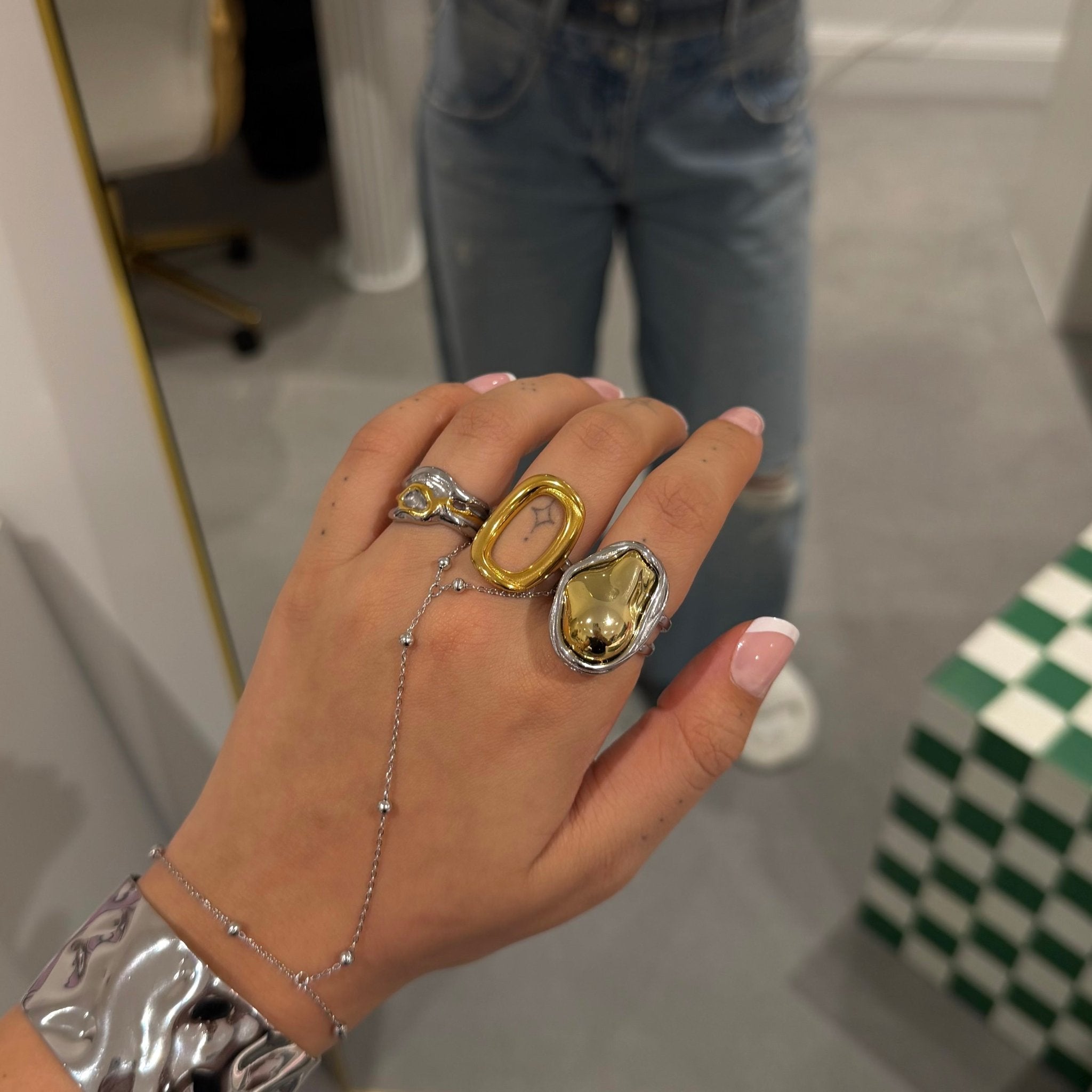 Maya Mixed Metal Ring - ILLUSIVE JEWELS