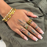 Mila Pink Stack It Ring - ILLUSIVE JEWELS