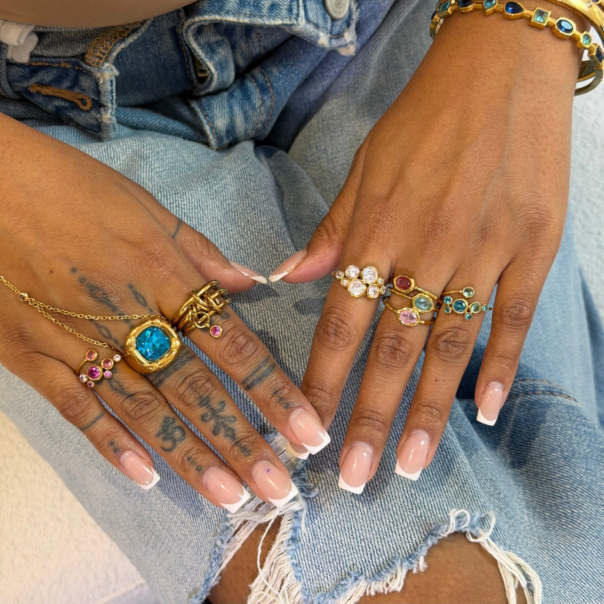 Mila Pink Stack It Ring - ILLUSIVE JEWELS