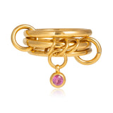 Mila Pink Stack It Ring - ILLUSIVE JEWELS