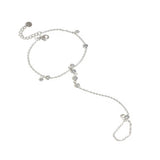 Nelly Silver Hand Chain - ILLUSIVE JEWELS