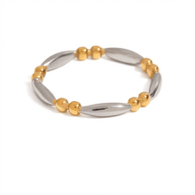 Nina Mixed Metal Bead Ring