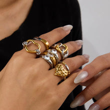 Nina Mixed Metal Bead Ring