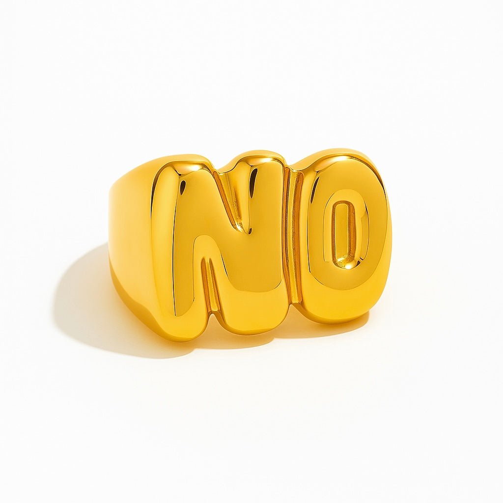 NO Gold Ring - ILLUSIVE JEWELS