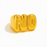 NO Gold Ring - ILLUSIVE JEWELS