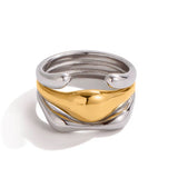 Nola Mixed Metal Ring - ILLUSIVE JEWELS