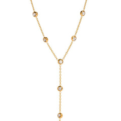 Nova Dangling Gemstone Necklace - ILLUSIVE JEWELS USA