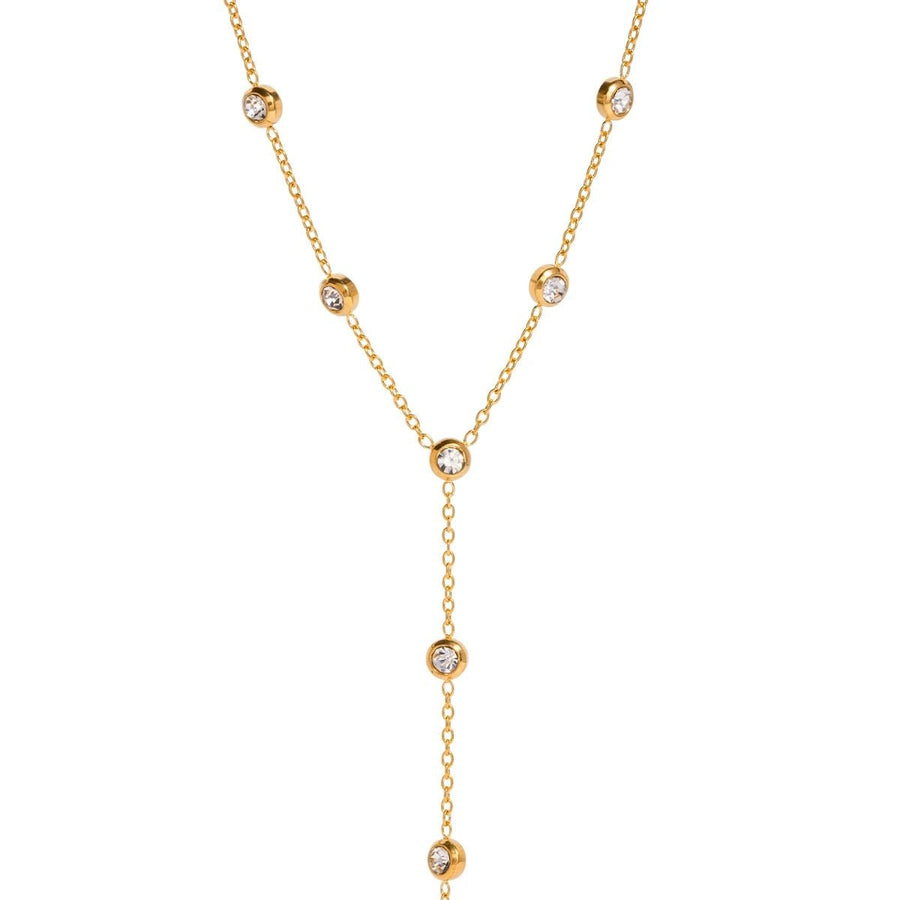 Nova Dangling Gemstone Necklace - ILLUSIVE JEWELS USA