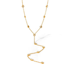 Nova Dangling Gemstone Necklace - ILLUSIVE JEWELS USA