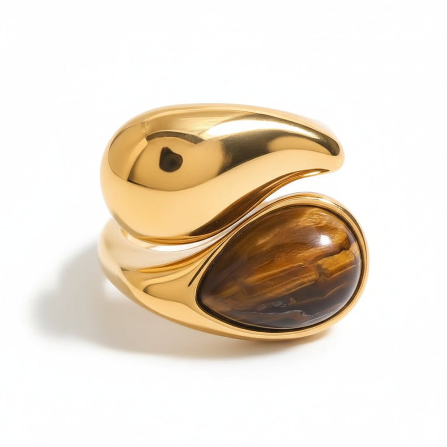 Pearl Chunky Gold Ring