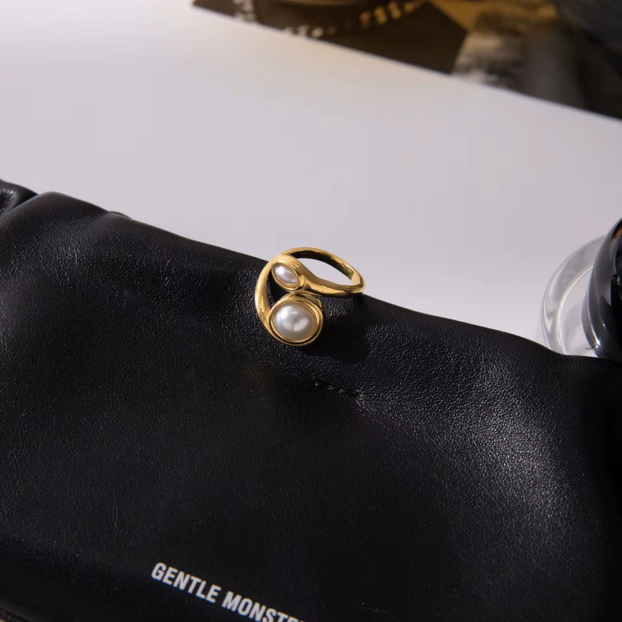 Pearl Twist Ring - ILLUSIVE JEWELS USA