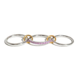 Pink Mixed Metal Stack It Ring - ILLUSIVE JEWELS