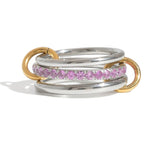 Pink Mixed Metal Stack It Ring - ILLUSIVE JEWELS