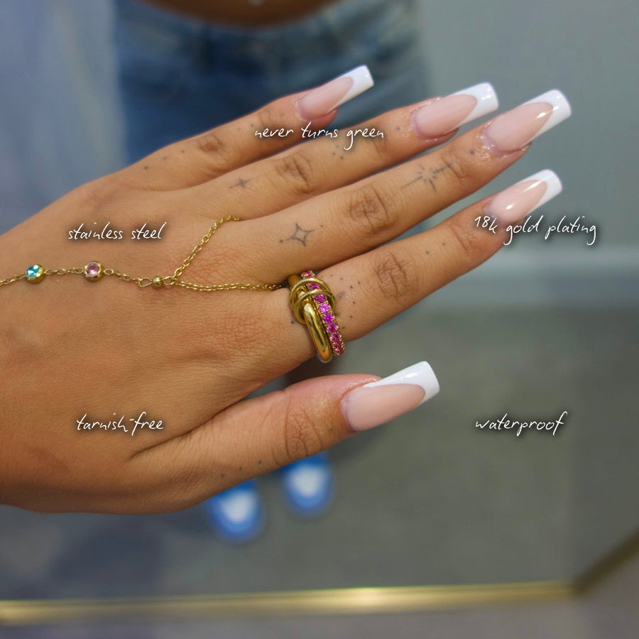 Pink Stack It Ring — features