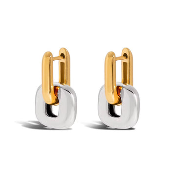 Reagan Mixed Metal Link Earrings
