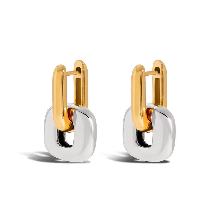 Reagan Mixed Metal Link Earrings