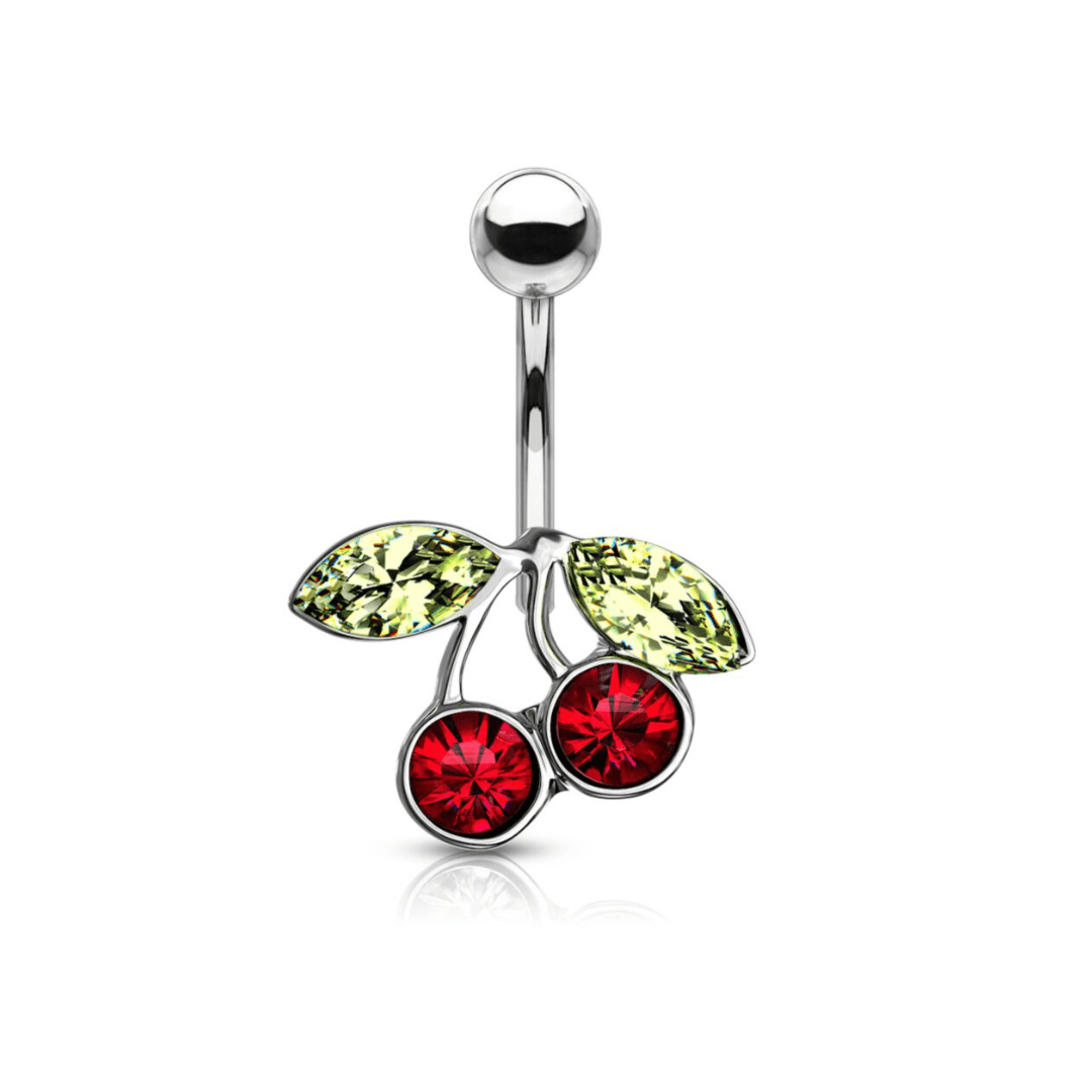 Red Cherry Belly Bar - ILLUSIVE JEWELS