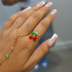 Red Cherry Ring - ILLUSIVE JEWELS USA