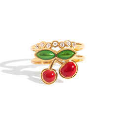 Red Cherry Ring - ILLUSIVE JEWELS USA