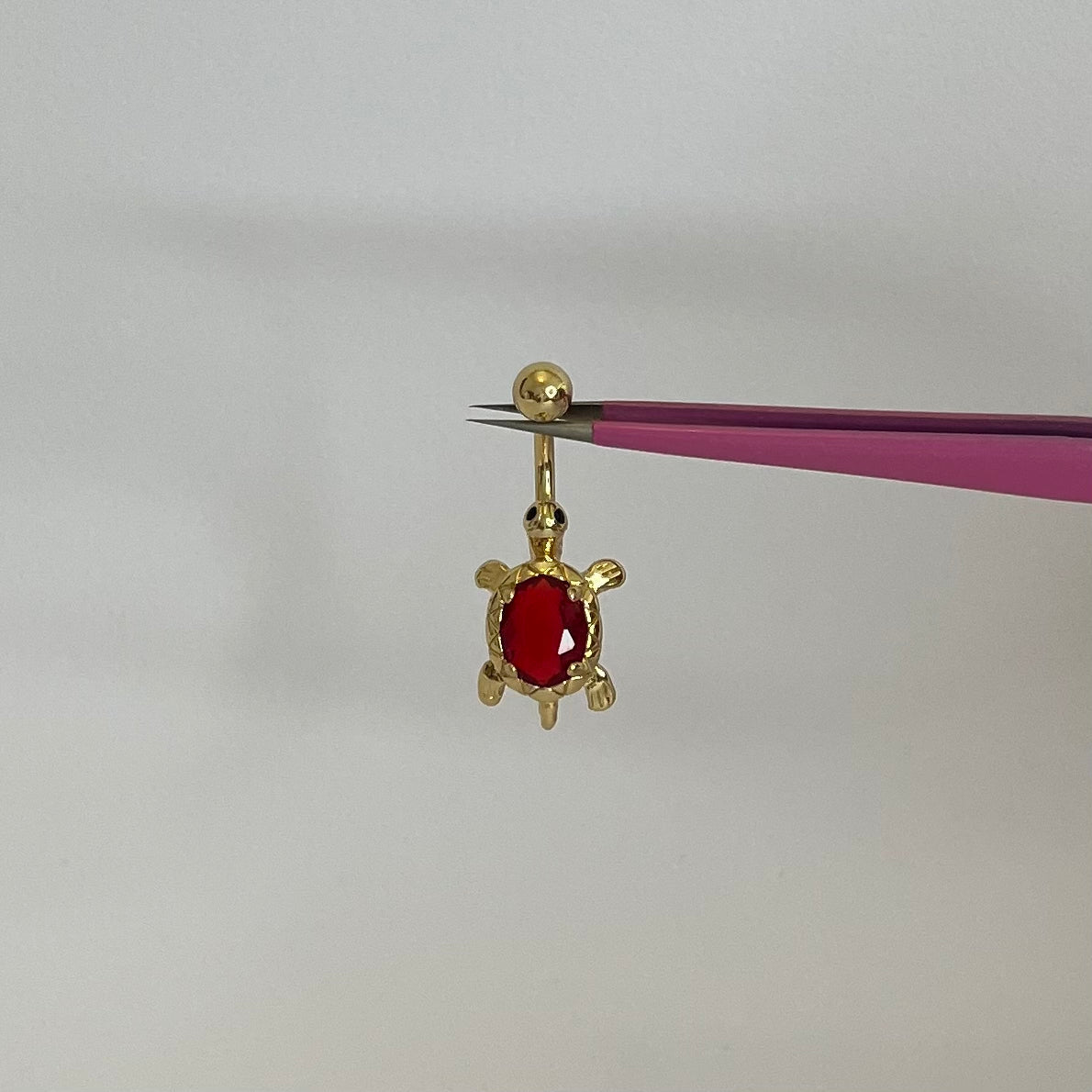 Red Turtle Belly Bar - ILLUSIVE JEWELS