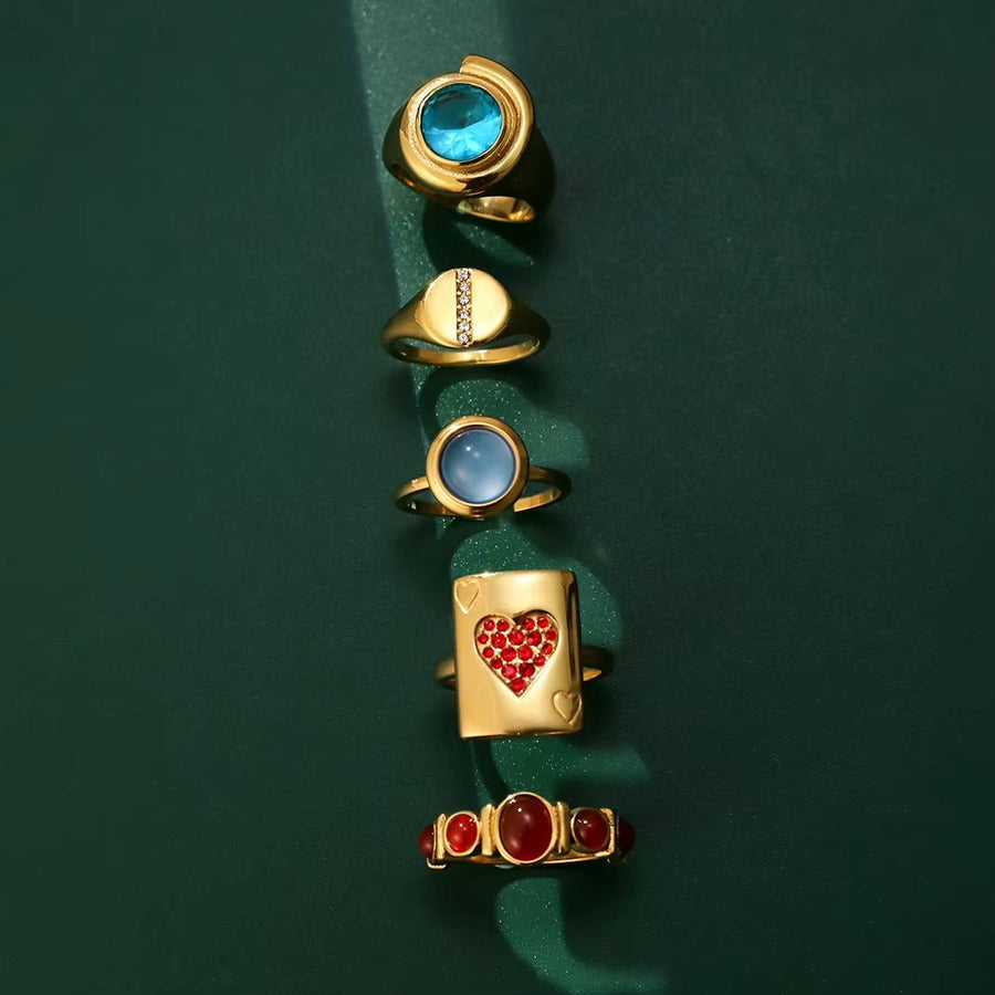 Romy Gold Heart Ring - ILLUSIVE JEWELS USA