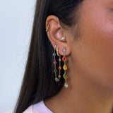 Romy Rainbow Dangling Stud Earrings - ILLUSIVE JEWELS