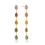 Romy Rainbow Dangling Stud Earrings - ILLUSIVE JEWELS